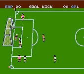 une photo d'Ã©cran de Soccer sur Nintendo Nes